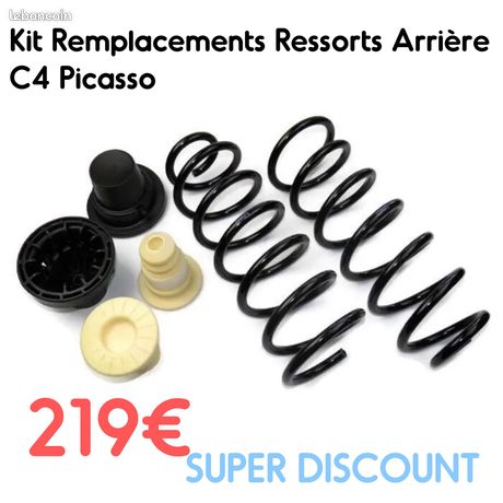 Kit De Ressorts De Suspension Arrière Pour Citroën C4 Picasso I Grand - Remplace La Suspension Pneumatique (réf. OE 5102GN)