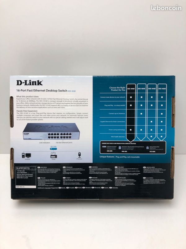 Switch D-Link DGS-1016D Neuf, Scellé, Très bon état, Emballage d ...