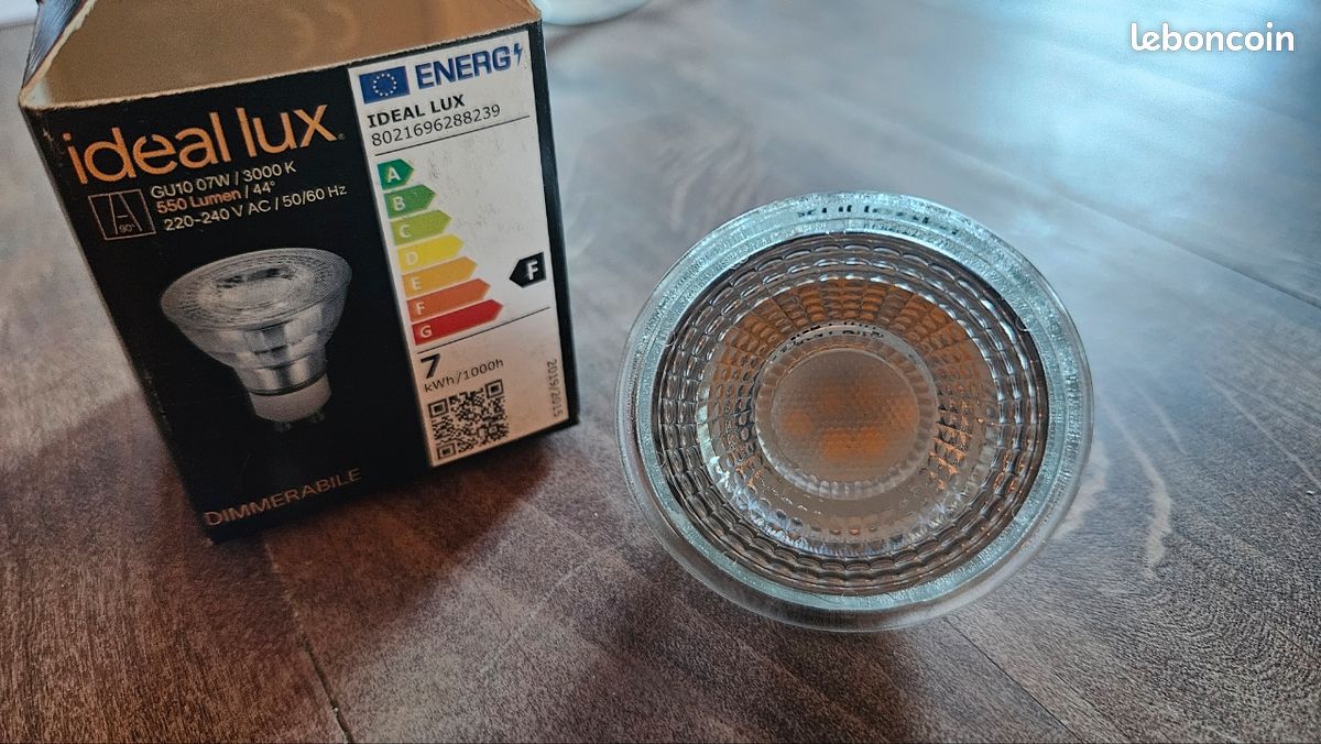 10 Lampadine Gu10 5 Watt 3000 K 400 Lm