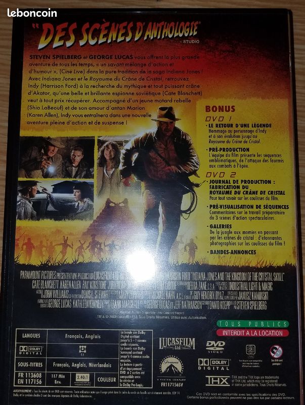 Coffret 5 DVD - "L'intégrale - Indiana Jones" (image 10)