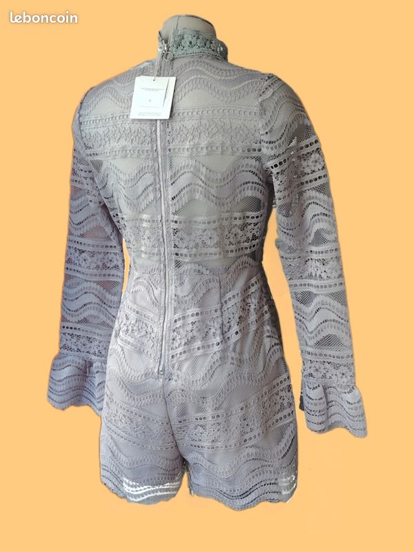Missguided Lace Jumpsuit Size 12 UK FR40 (image 2)