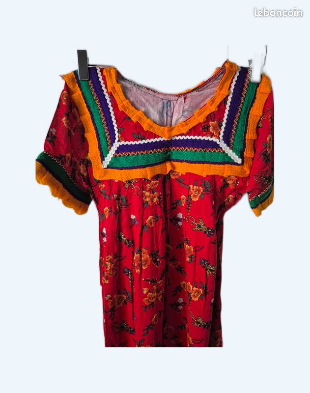 Robe Plus Size Zaftique Grenat/perlé Carnaval - Manches 3/4 Stretch Neuve Sans étiquette