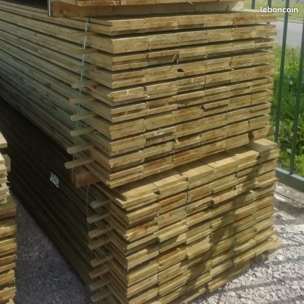 Planche de bardage agricole 23x150 mm – Longueur 5 m – Forte épaisseur (image 2)