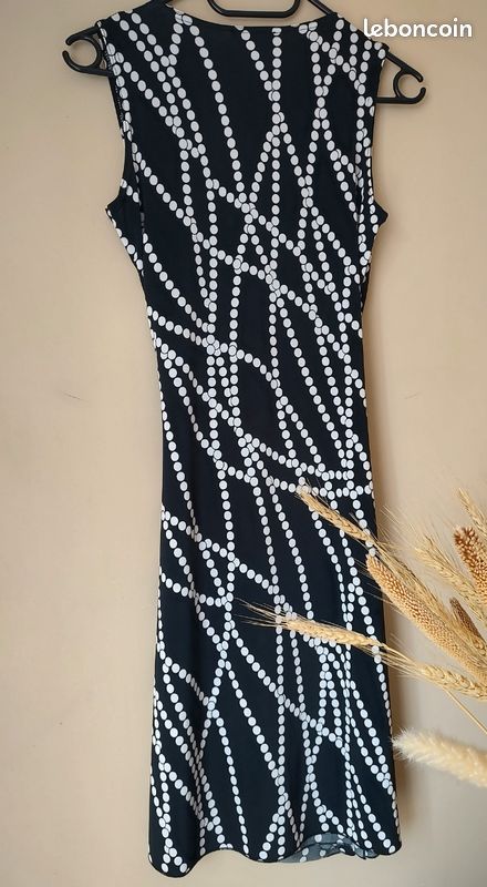 Robe Noire Et Blanche Ark & Co. Taille S - Rayures Et Pois, Neuve Avec étiquettes, Coupe Regular