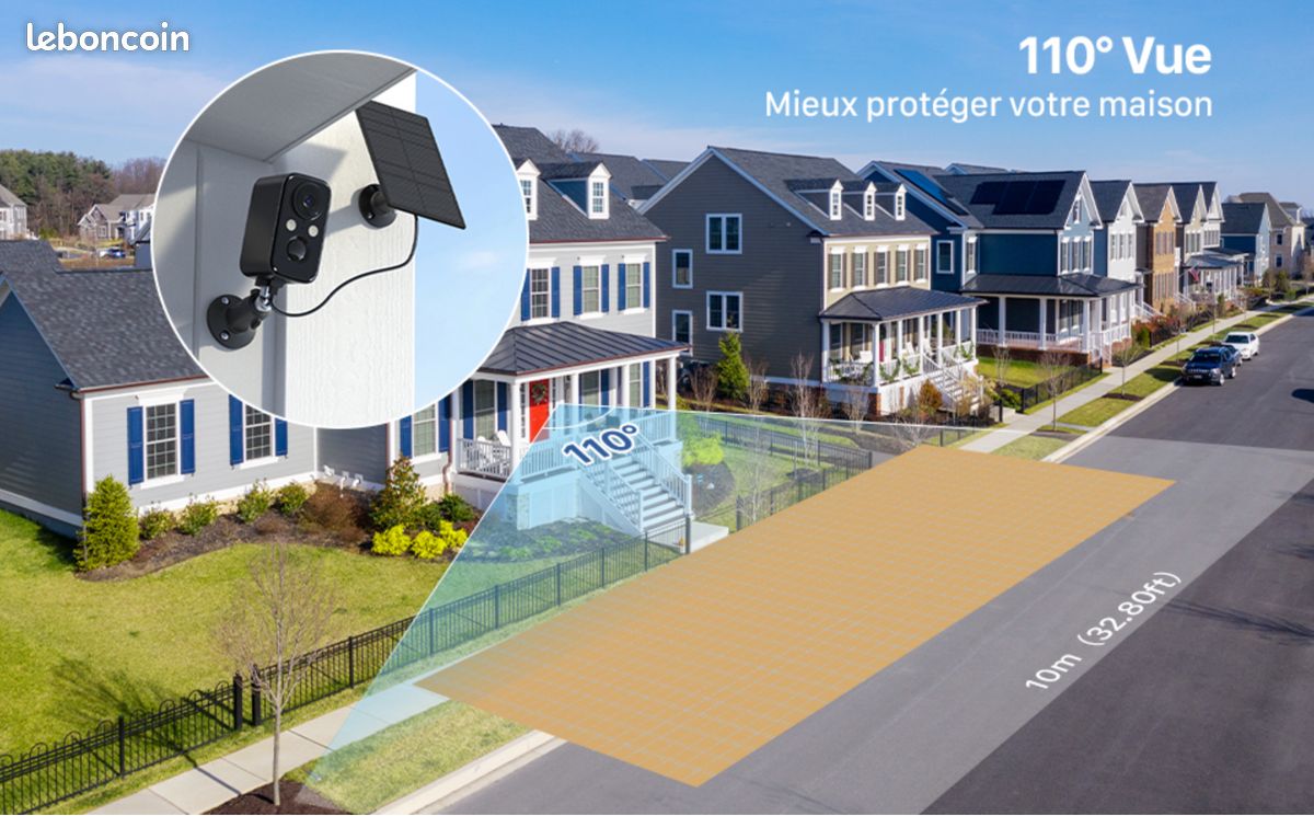 Caméra de sécurité extérieure sans Fil (kit de 2 caméras WiFi) (image 9)