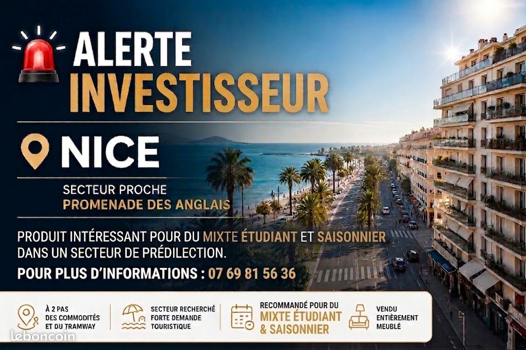 Immeuble 5 pièces 56 m² · à Nice · 56 m² · 380 000 €