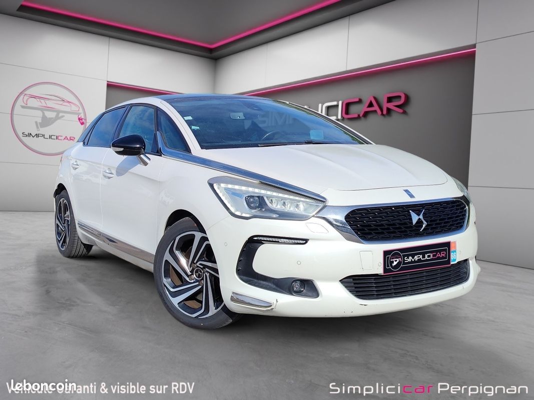 DS DS5 Hybrid 4x4 ETG6 Sport Chic - Caméra de Recul - Palettes au volant - Clim Bizone - Garantie 12 Mois (image 1)