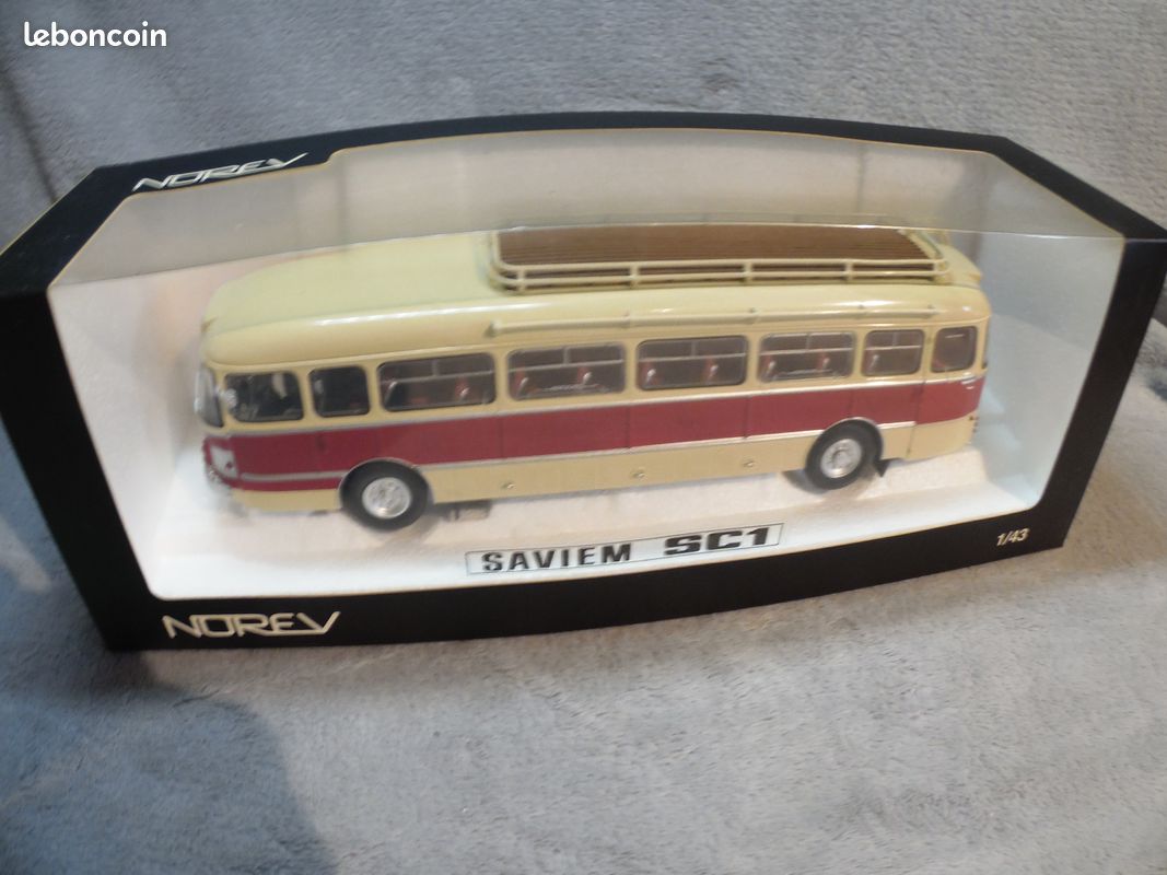 Norev 1/43 – Bus Car Saviem SC1 Service Scolaire 1964 – Occasion Boîte