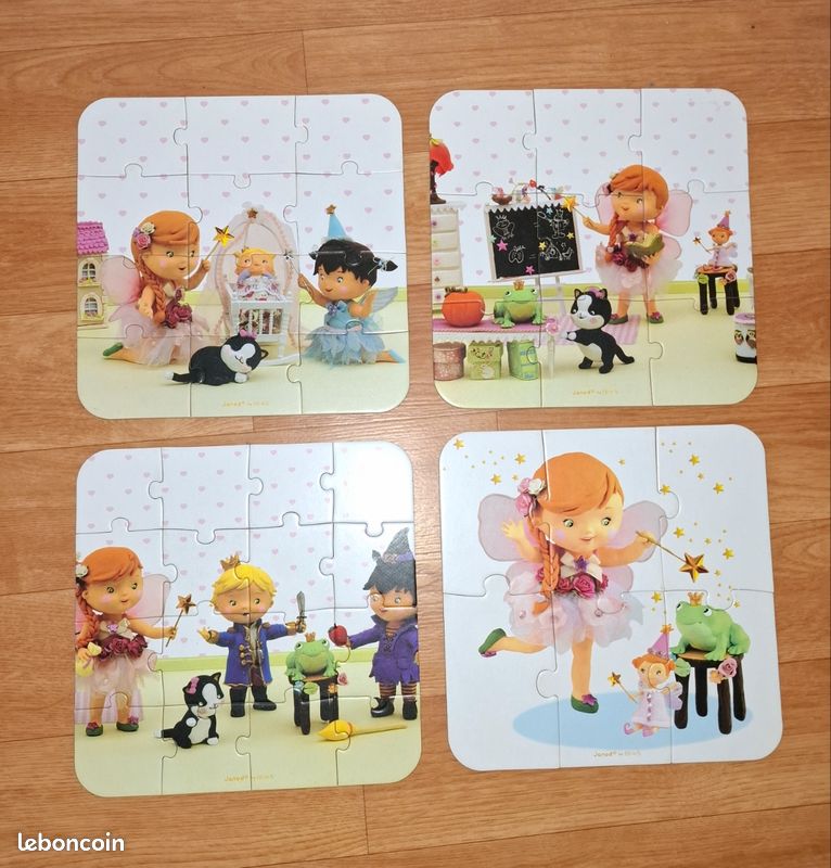 Malette 4 puzzles fée - Janod (image 4)