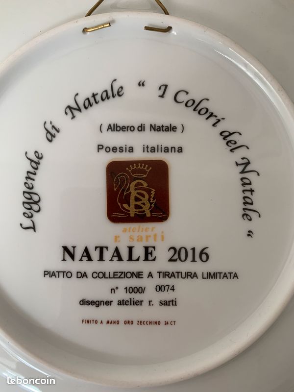 Assiette décorative Kramer - R. Sarti I colori del Natale 2016 (image 5)