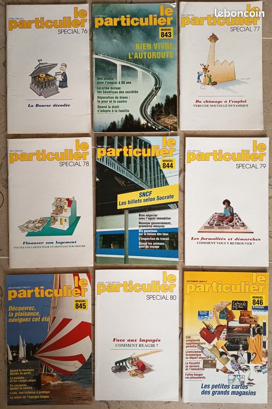 Lot de revues "Le Particulier" année 1993 complète (image 2)