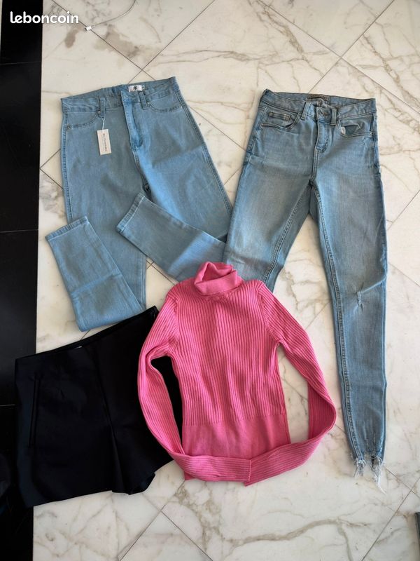 Grand lot vêtements femme / ado – Disney, Stitch, vintage, tops, jeans, pyjamas (image 8)