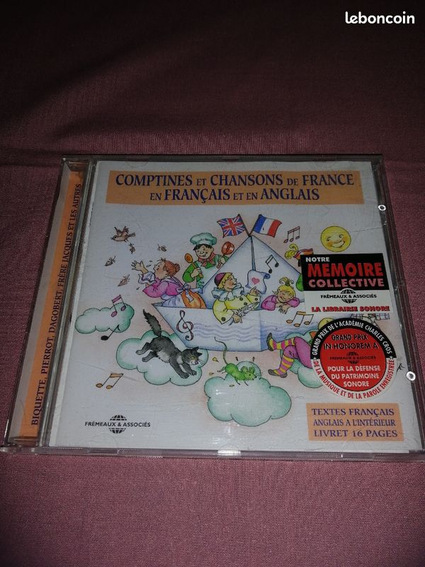 CD comptines et chansons de France en Français et en Anglais (image 1)