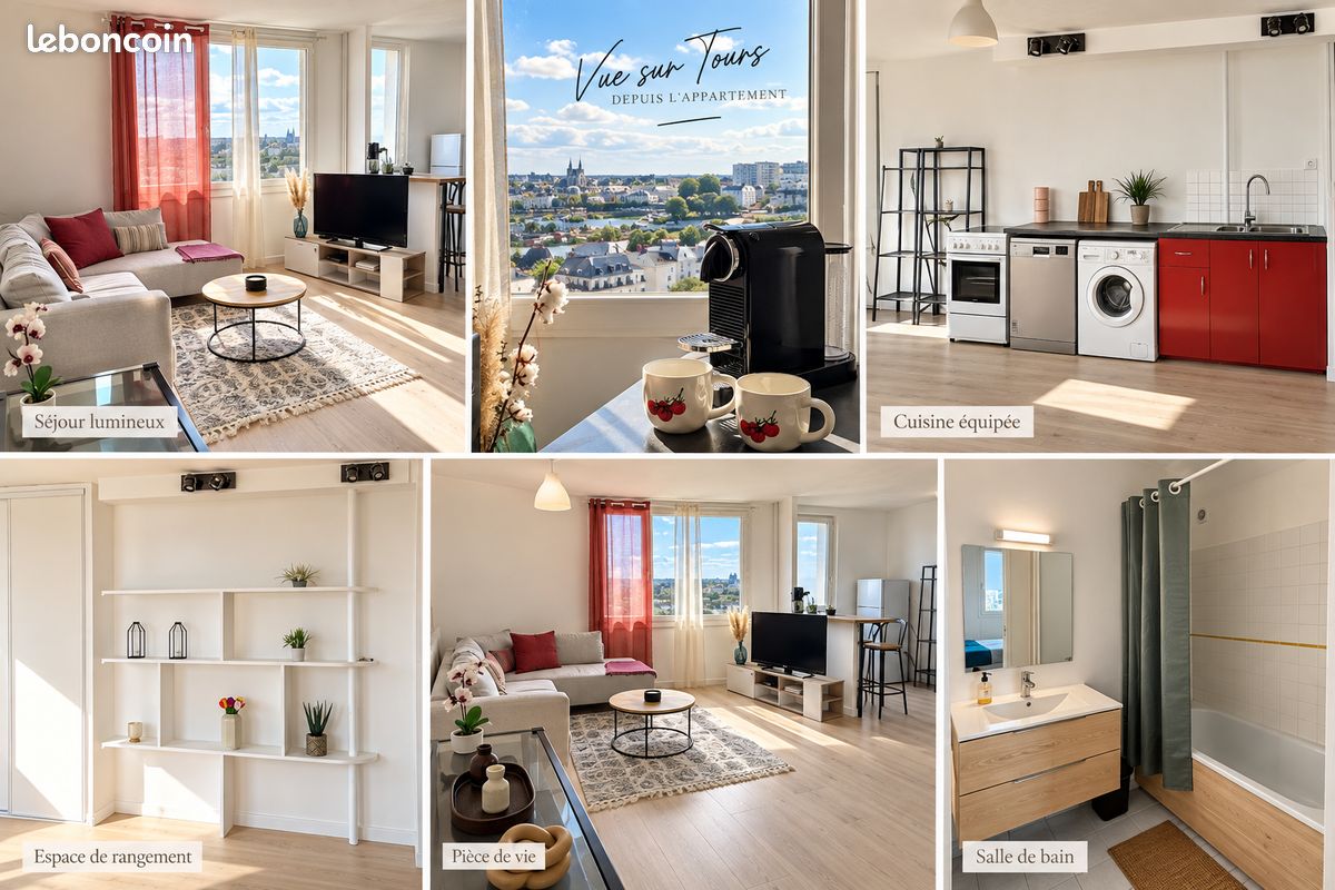 Appartement 2 pièces 50 m² · à Saint-Pierre-des-Corps · 50 m² · 700 €/mois