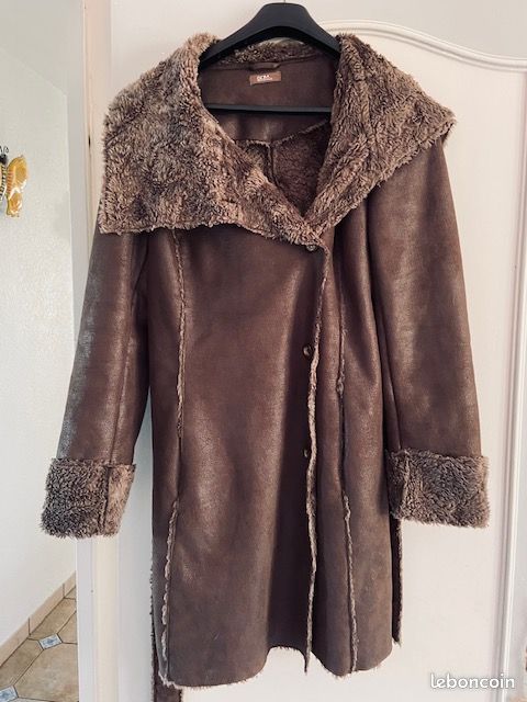 Vintage manteau Grain de Malice aspect faux cuir Vêtements - Main Image