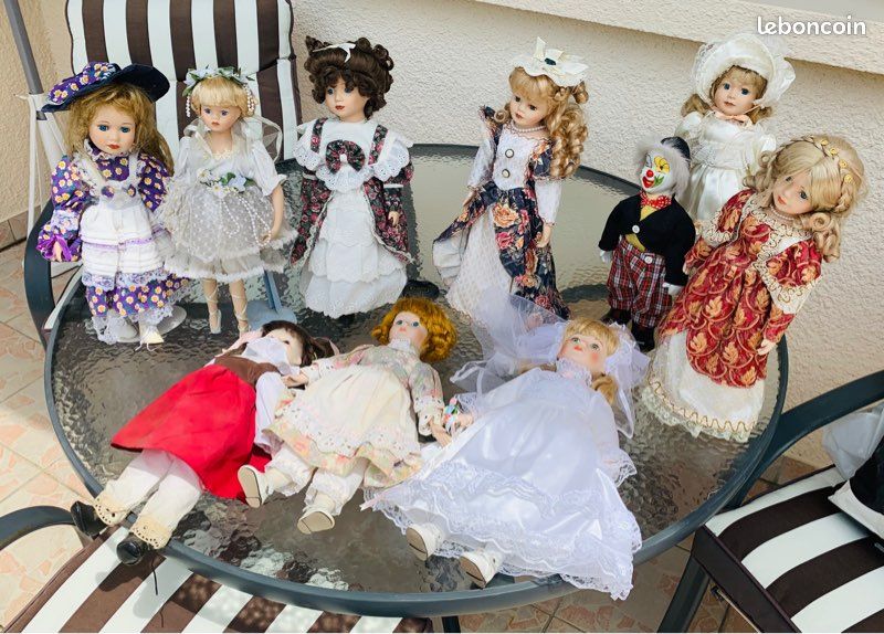 Lot de poupées en porcelaine neuves (image 1)