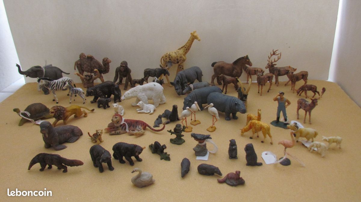 Lot D'animaux Sauvages Clairet – Zoo, Savane, Cirque – Vintage France