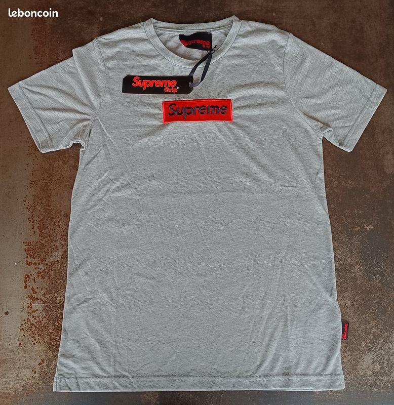 T-shirt Supreme Grip Neuf – Gris – Taille 14 ans Vêtements