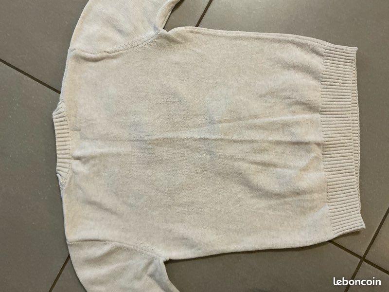 Pull beige H&M 8-10 ans cerf écharpe bonnet hiver Noël CAO74 (image 19)