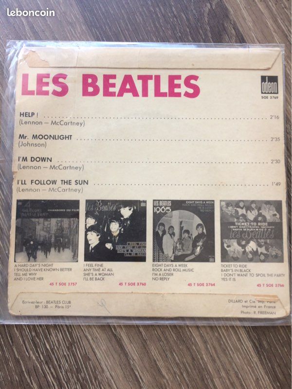 Disque vinyle - The Beatles Help (image 2)