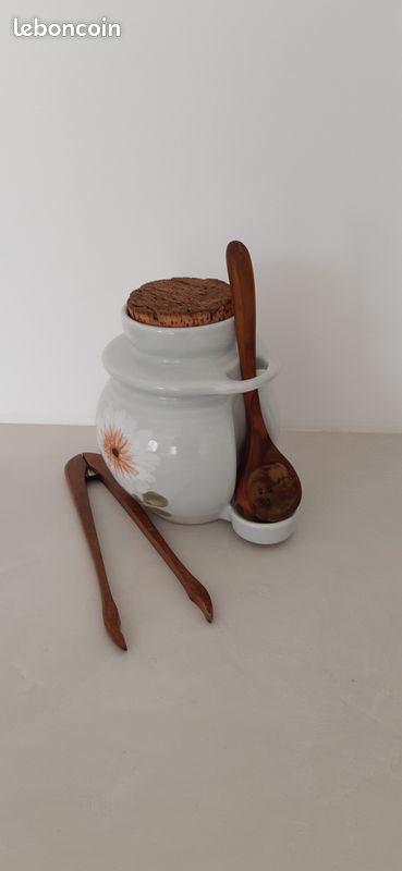 Ensemble de 5 pots à condiments - céramique Salins France