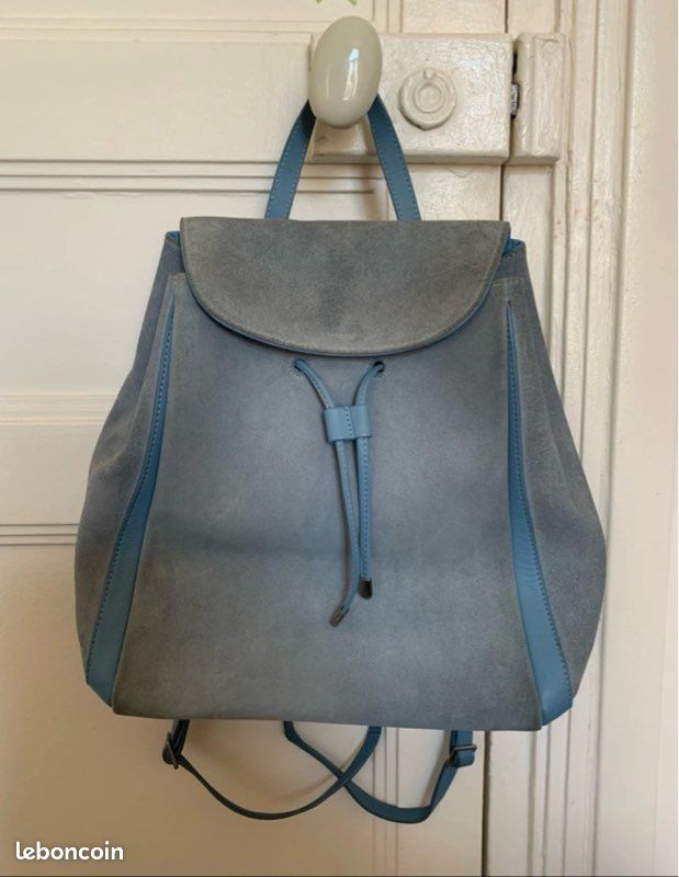 Sac à dos bleu ciel le tanneur femme Accessoires Bagagerie