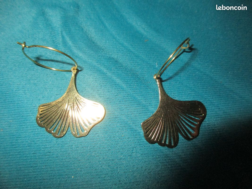 Boucles d'oreilles Ginkgo biloba (image 1)