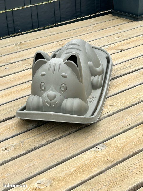 Moto Trotteur Bascule Chat Gris Pour Enfant - Jeu D'Équilibre Dès 2 Ans Jouet à Bascule Gris