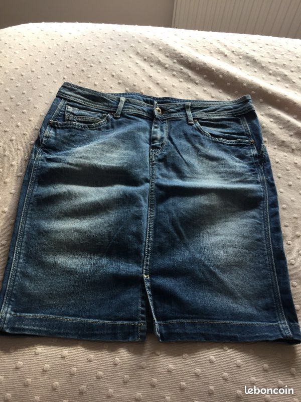 Jupe jean bleu Taille L (image 1)