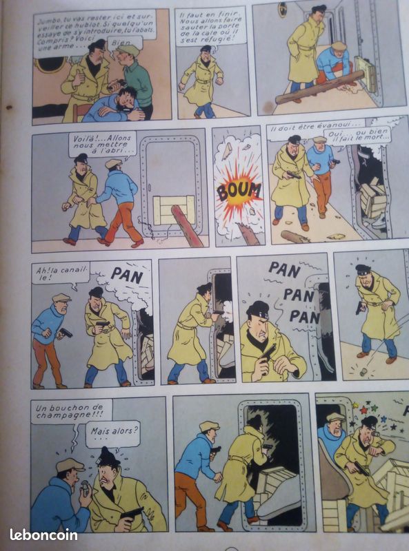 BD TINTIN le crabe aux pinces d'or 1961 (image 2)