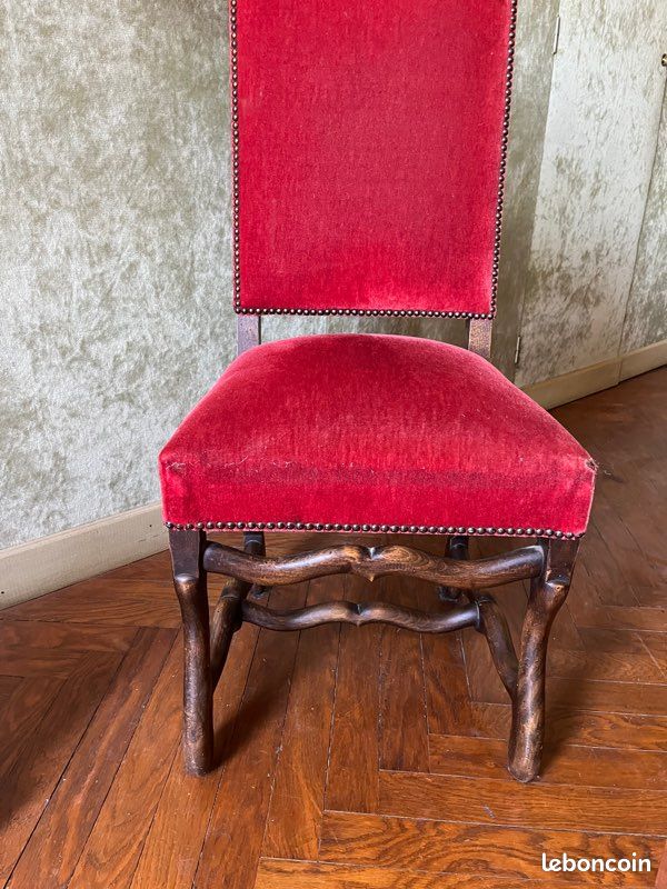 Chaise Louis XIII Os de mouton (image 1)