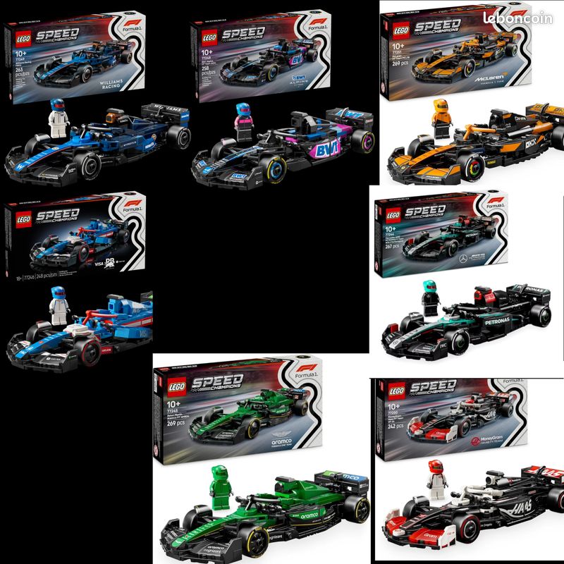 Lot de 7 sets Formule 1 (image 1)