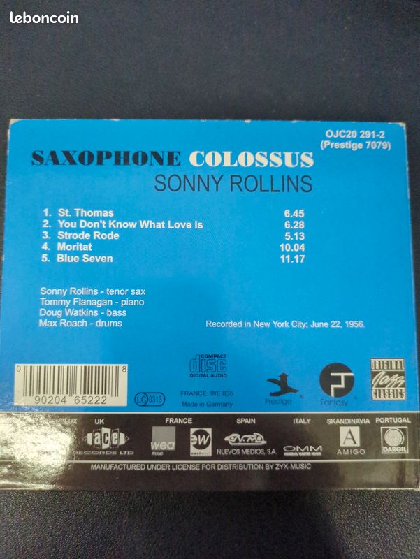 CD Saxophone Colossus - Sonny Rollins (image 2)