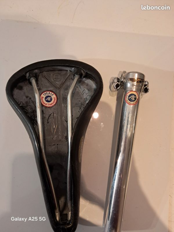 Rare siège de selle de vélo vintage idéal #6 marron - FR