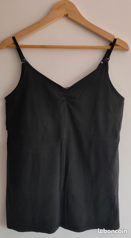 Lot de 2 débardeurs grossesse et allaitement (image 1)