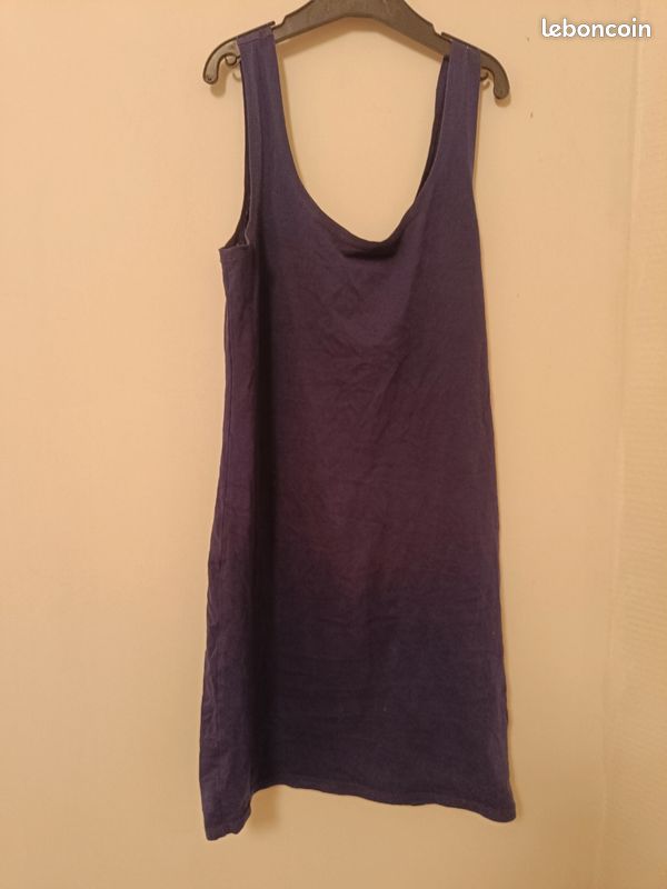 Robe H&M Taille 36 / S Bleu - Occasion En Très Bon État - Idéale Pour Un Look Basique Chic