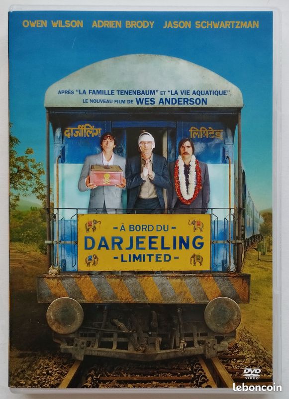 Amd78 - DVD A bord du Darjeeling limited (Owen Wilson, Adrien Brody, Jason  Schwartzman - DVD - Films