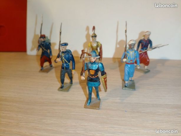 Anciens soldats de plomb CBG MIGNOT - 3 tirailleurs marocains - Lot 3