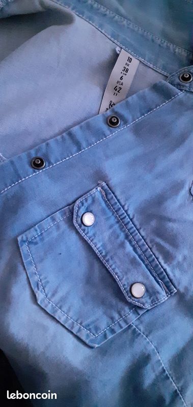 Chemise jean pour femme ou ado (image 3)