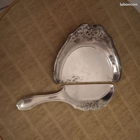 PELLE , RAMASSE MIETTES EN METAL ARGENTE , GALLIA ( CHRISTOFLE