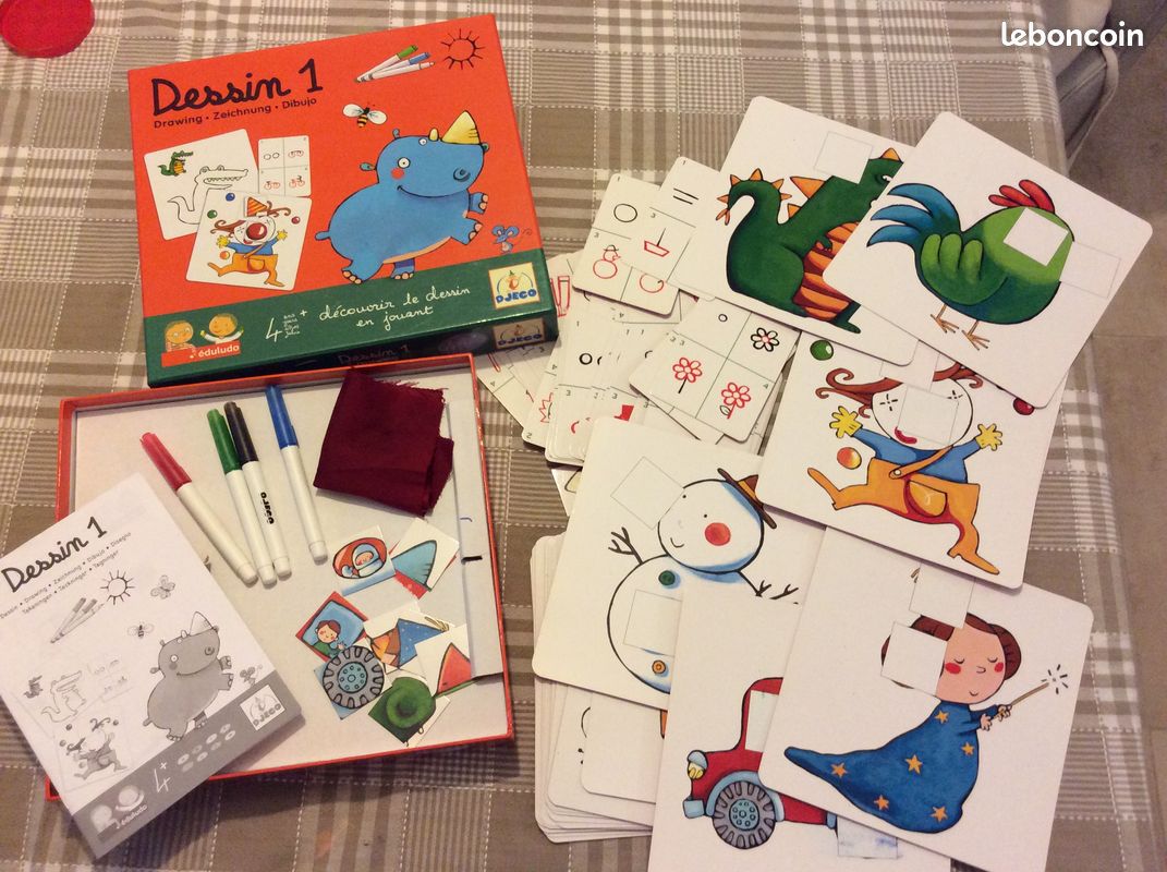 Jeux Loisir Créatif Eduludo Dessin 1 Djeco oxybul (image 2)