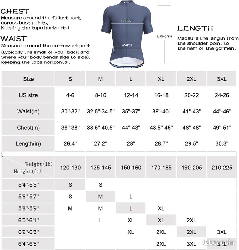 Maillot De Cyclisme Homme Manches Courtes YKYWBIKE - Respirant, Taille S-3XL, Neuf
