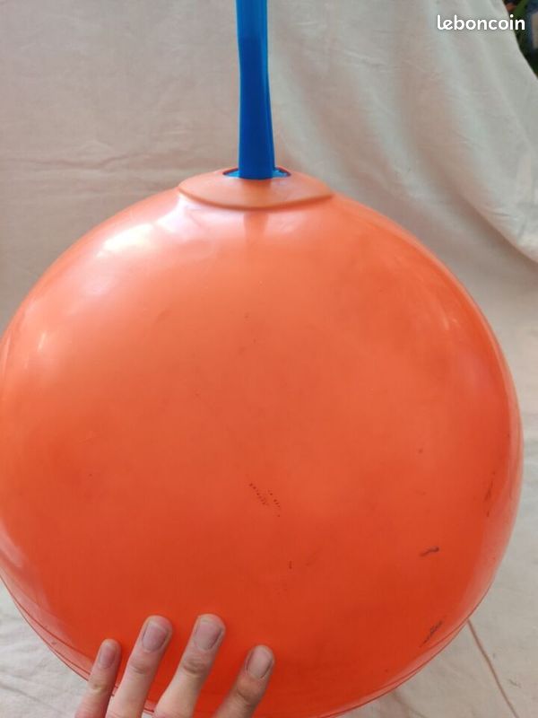 Ballon Sauteur Vintage Pon-pon Vulli – Années 80, Tient Le Gonflage, Plastique