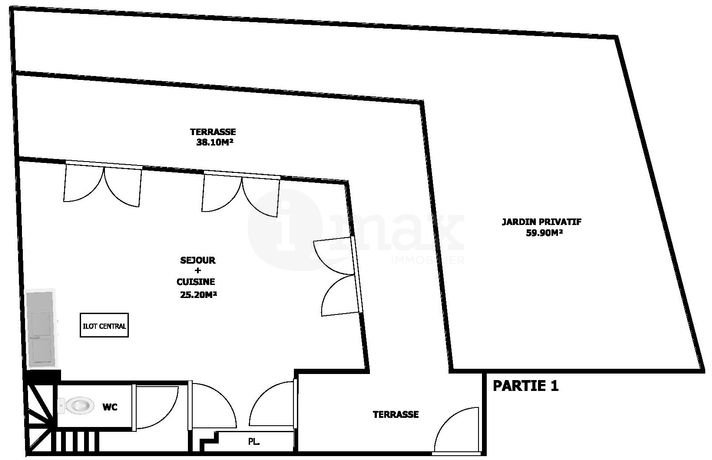 Maison a vendre  - 3 pièce(s) - 77 m2 - Surfyn