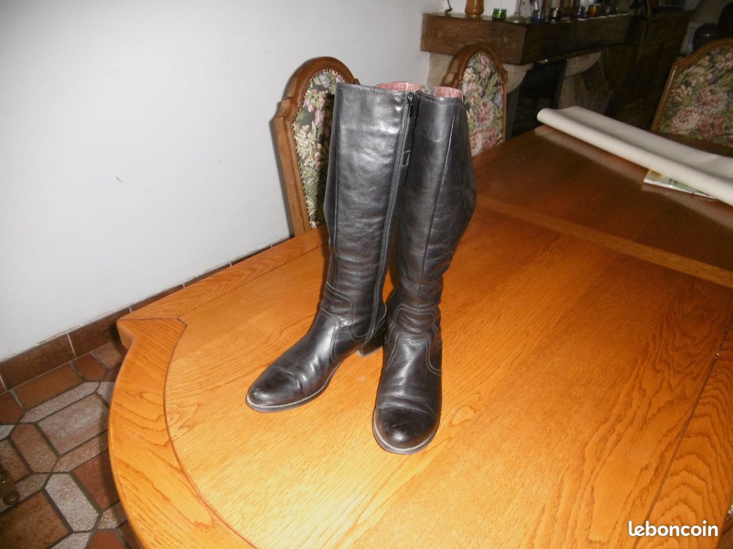 Bottes cuir femme (image 1)