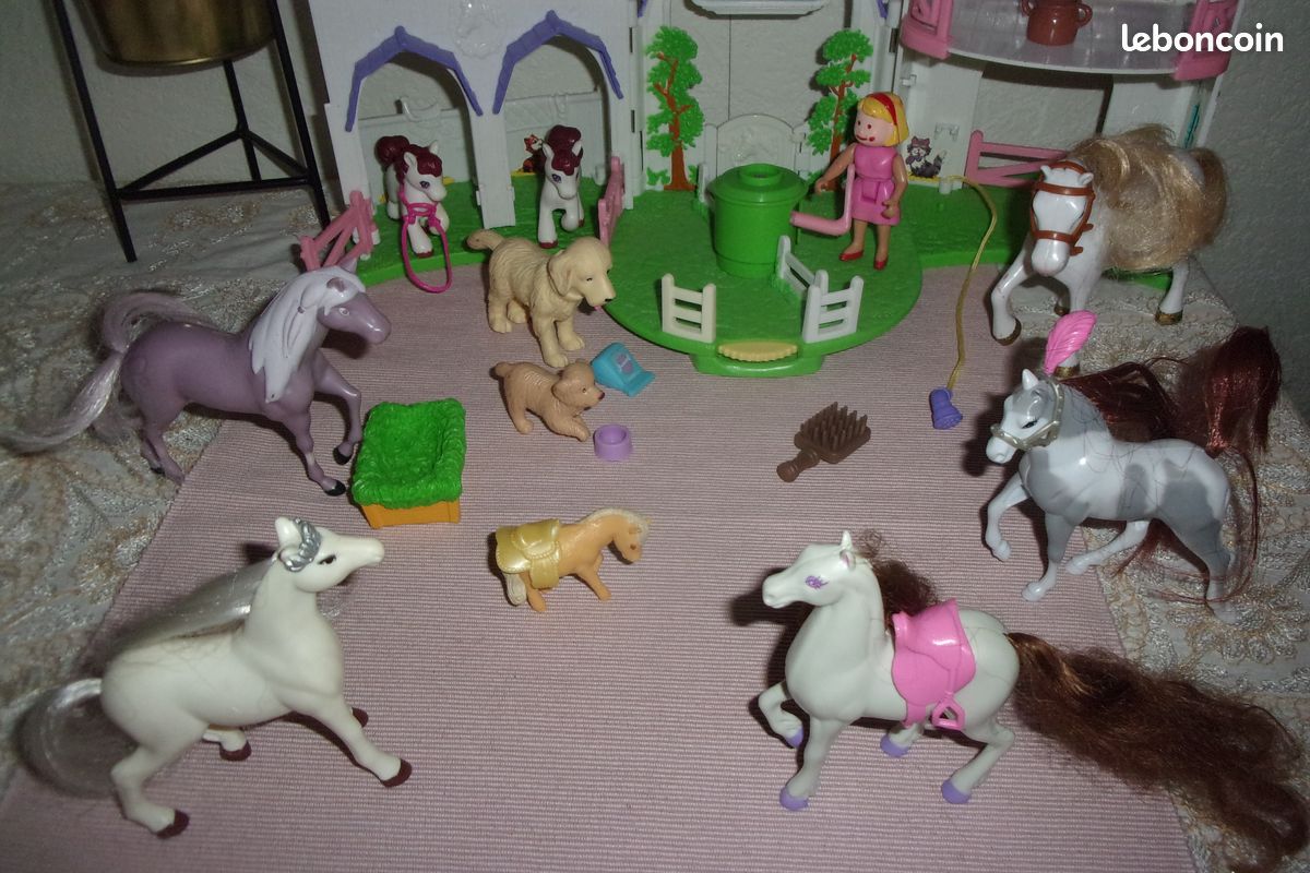 JOUET LA FERME avec FERMIERE + FILLE + CHEVAUX (image 2)