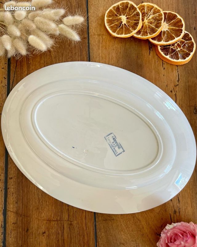 Ravissant plat de service vintage - Germaine Sarreguemines (image 5)