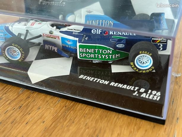 Figurine Jean Alesi Benetton Renault 1997 1/18 Par Minichamps – F1 Collection RARE