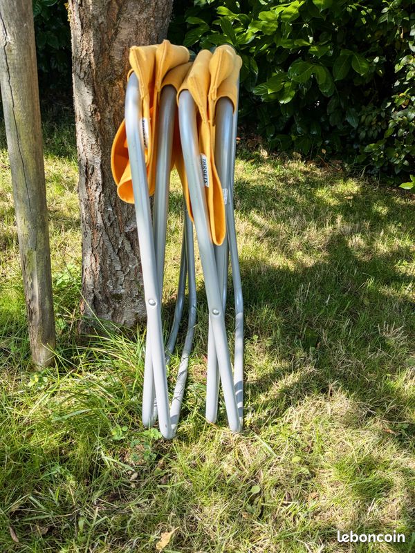 Paires d'anciennes chaises de camping pliantes | Selency