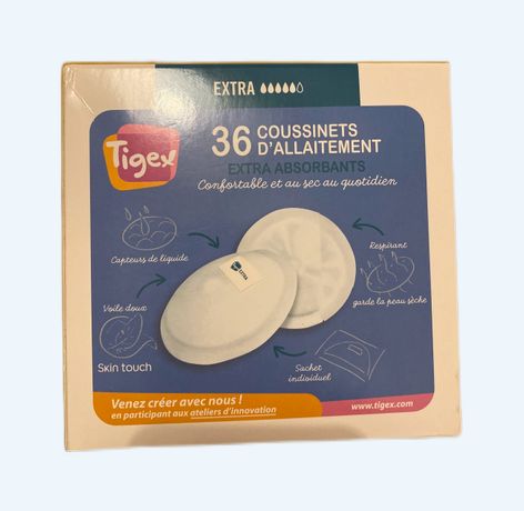 Coussinets d'allaitement Premium ultra-absorbants TIGEX : Comparateur,  Avis, Prix